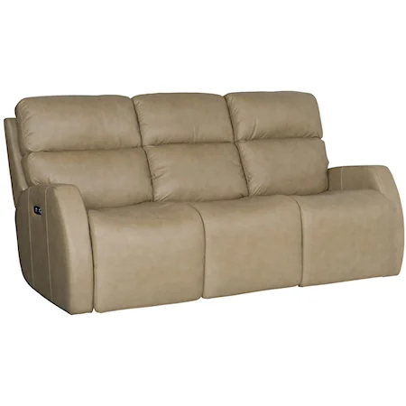 Contemporary Power Motion Sofa with Dual Reclining Lay-Flat Seats
